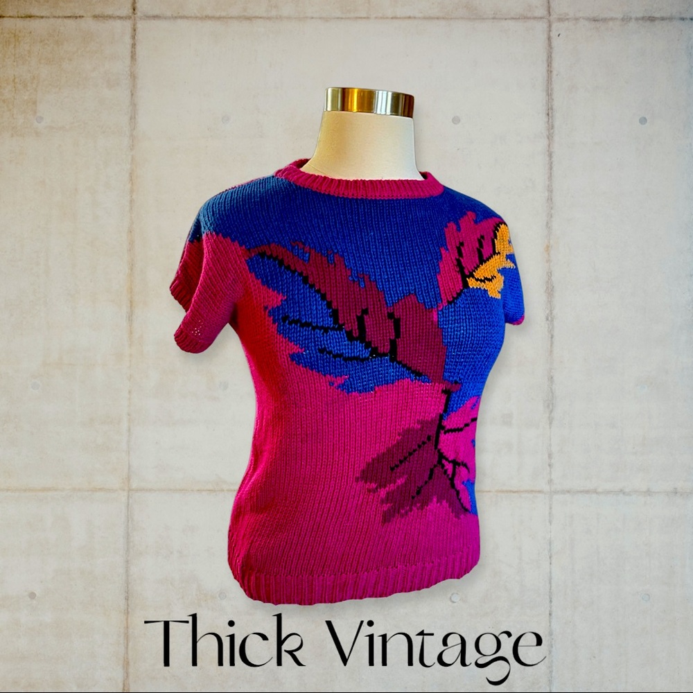 Fall Leaves Short Sleeved Sweater 🍁